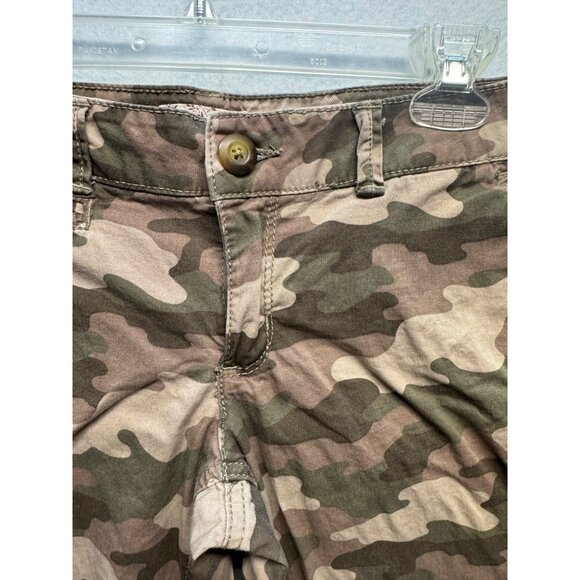 Womens SO Brand Camouflage Print Casual Pants Size 5 Cotton Blend Slim Fit - Picture 2 of 10